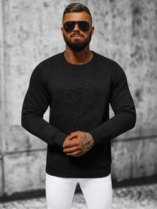 Sudadera de hombre negra OZONEE NB/MF2010