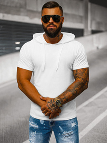 Camiseta de hombre blanco OZONEE JS/8T89/1