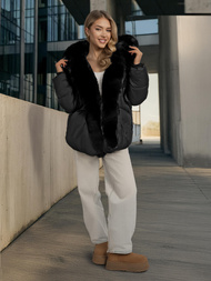 Chaqueta de mujer negra OZONEE O/16M9179/392Z