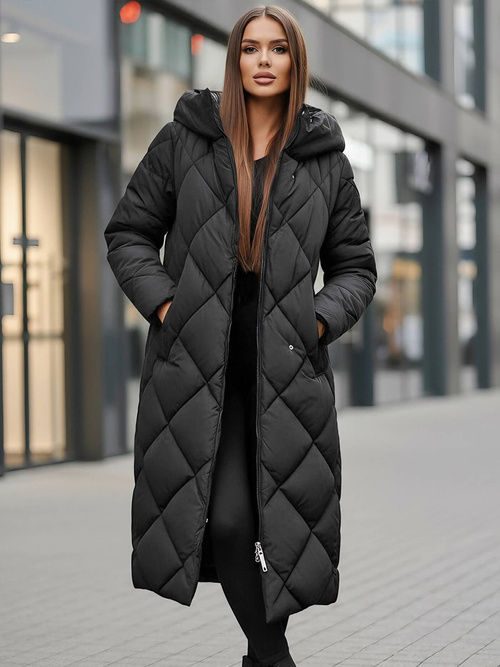 Chaqueta de mujer negra OZONEE JS/5M3173/392Z