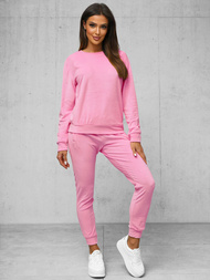 Chándal velour de mujer de rosa en polvo OZONEE O/8C1173/38Z