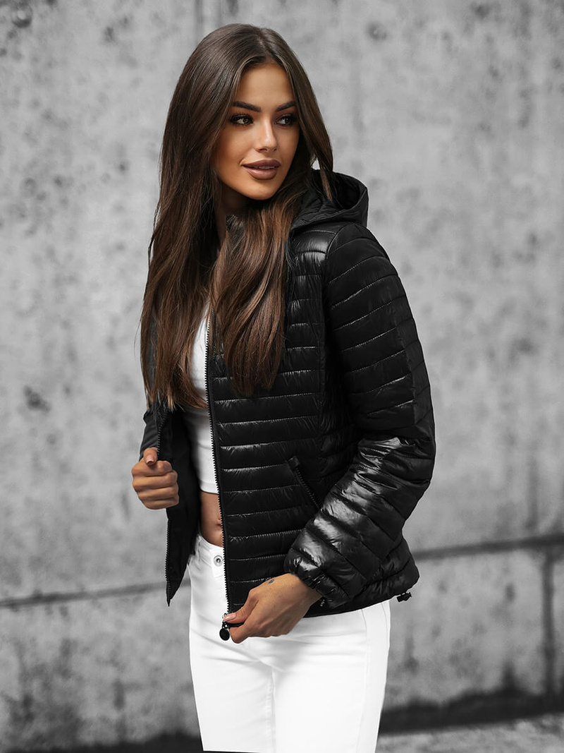 Chaqueta de mujer negra OZONEE O/H117