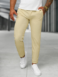 Pantalón de hombre beige OZONEE BL/SK222/6