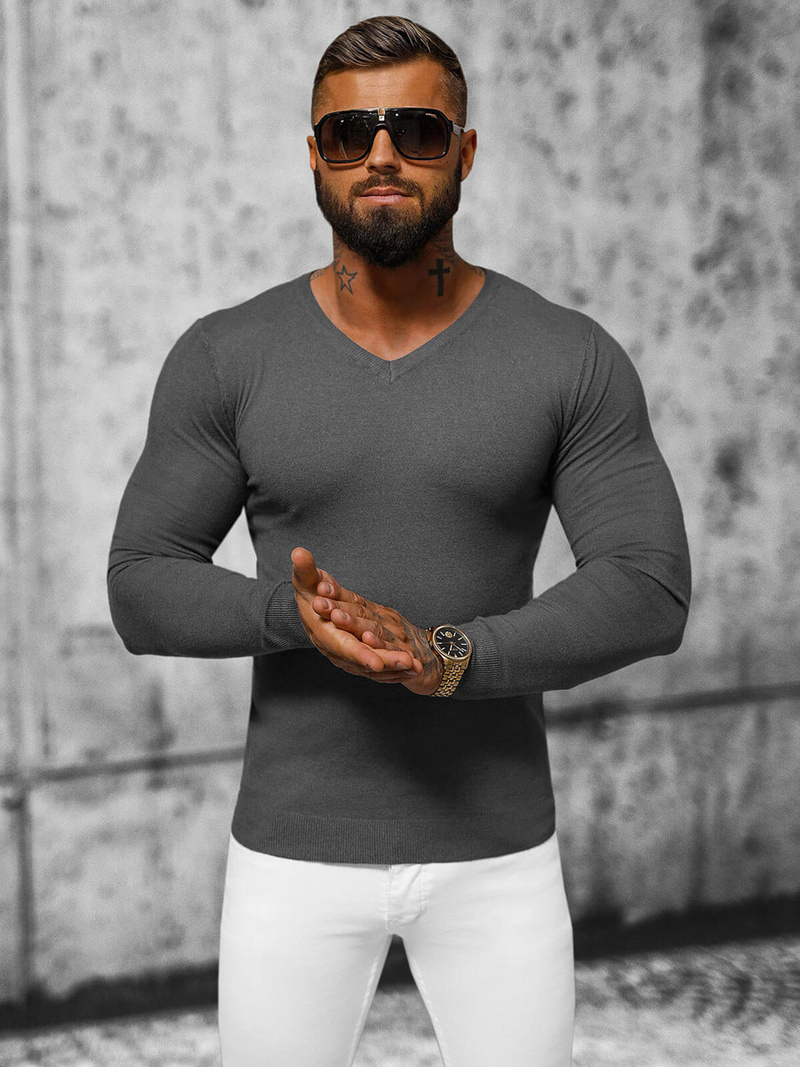 Jersey de hombre grafito OZONEE NB/MMB601/3Z