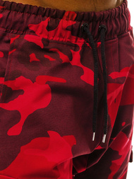 Pantalón jogger de hombre rojo-camuflaje OZONEE A/705