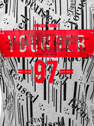 Camiseta de hombre gris OZONEE JS/KS1993