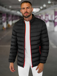 Chaqueta de hombre negra/2 OZONEE JB/JP1111Z