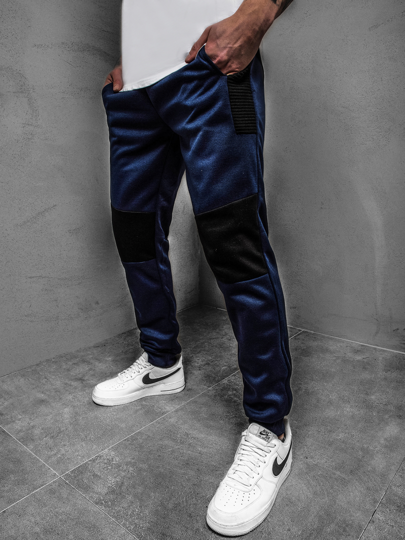 Pantalón de chándal de hombre azul marino OZONEE JS/JZ11015Z