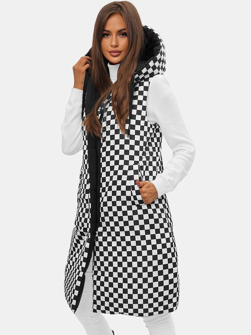 Chaleco de mujer negro OZONEE O/DK114/1