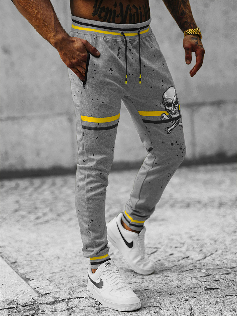 Pantalón de chándal de hombre gris OZONEE JS/K10227Z