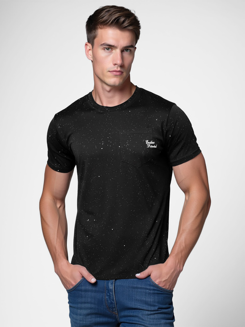 Camiseta de hombre negras OZONEE O/QQ1387Z