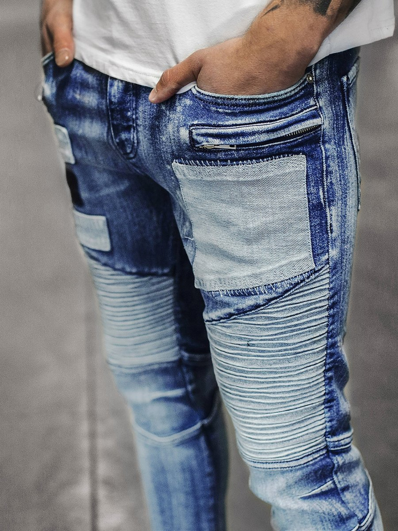 Vaqueros jogger de hombre azul OZONEE O/B4925