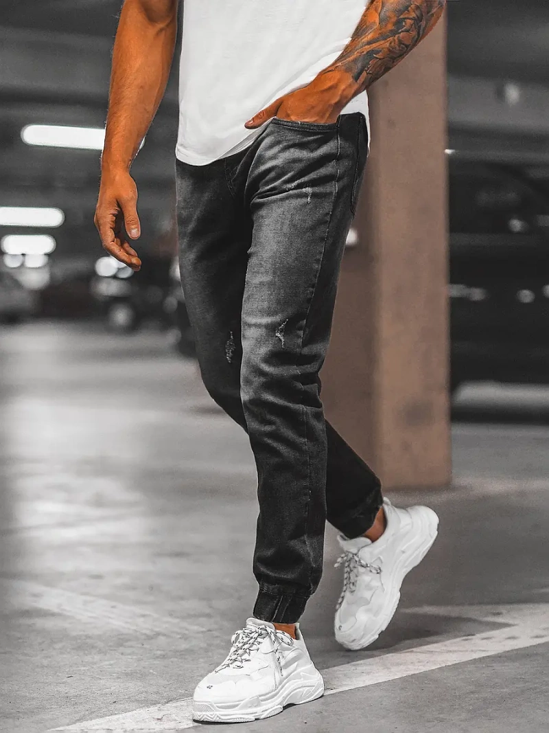 Pantalón jogger de hombre negras OZONEE NB/MP0065/2N