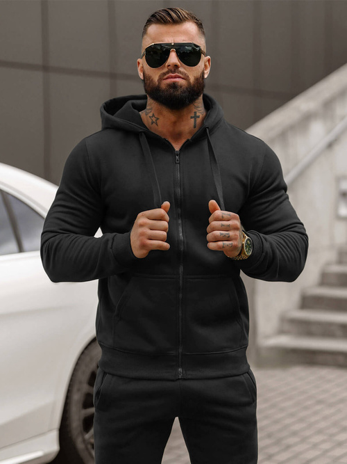 Chándal de hombre negro OZONEE JS/68C10386/3Z