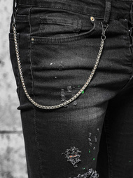 Vaqueros de hombre negras OZONEE O/MB460