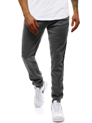 Pantalón de chándal de hombre grafito-negro OZONEE JS/JZ11006