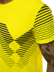 Camiseta de hombre amarilla OZONEE JS/KS2058Z
