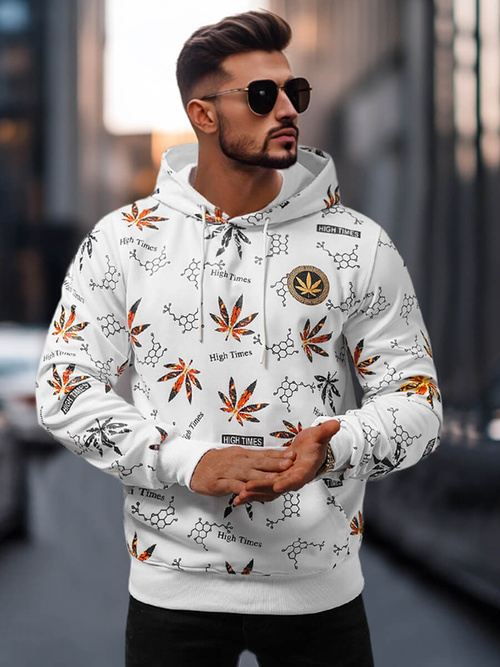 Sudadera de hombre blanca OZONEE O/B266Z