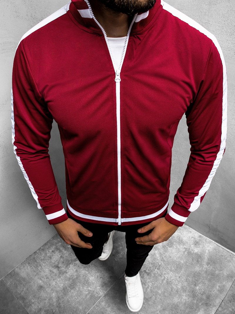 Sudadera de hombre burdeos OZONEE O/2126Z