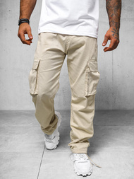 Pantalón de hombre beige OZONEE O/G3179Z
