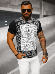 Camiseta de hombre negra OZONEE O/T122/3Z