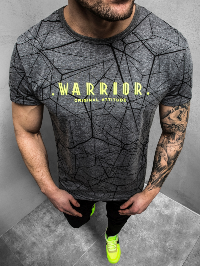 Camiseta de hombre grafita OZONEE JS/SS10935Z