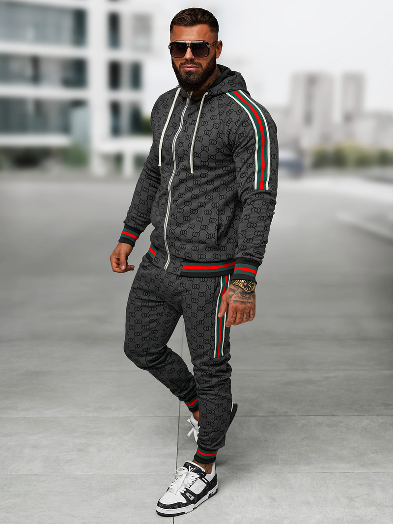 Chándal de hombre negro OZONEE O/FF5111AB