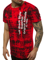 Camiseta de hombre roja OZONEE JS/SS10920