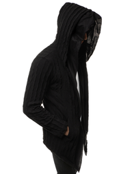 Sudadera de hombre negra OZONEE MACH/2138