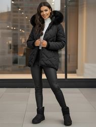 Chaqueta de mujer negra OZONEE JS/16M9296/392Z