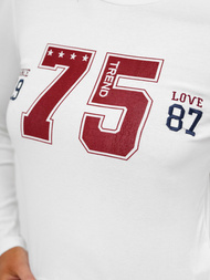 Conjunto de chándal de dos piezas blanco-azul marino OZONEE JS/M60815AB