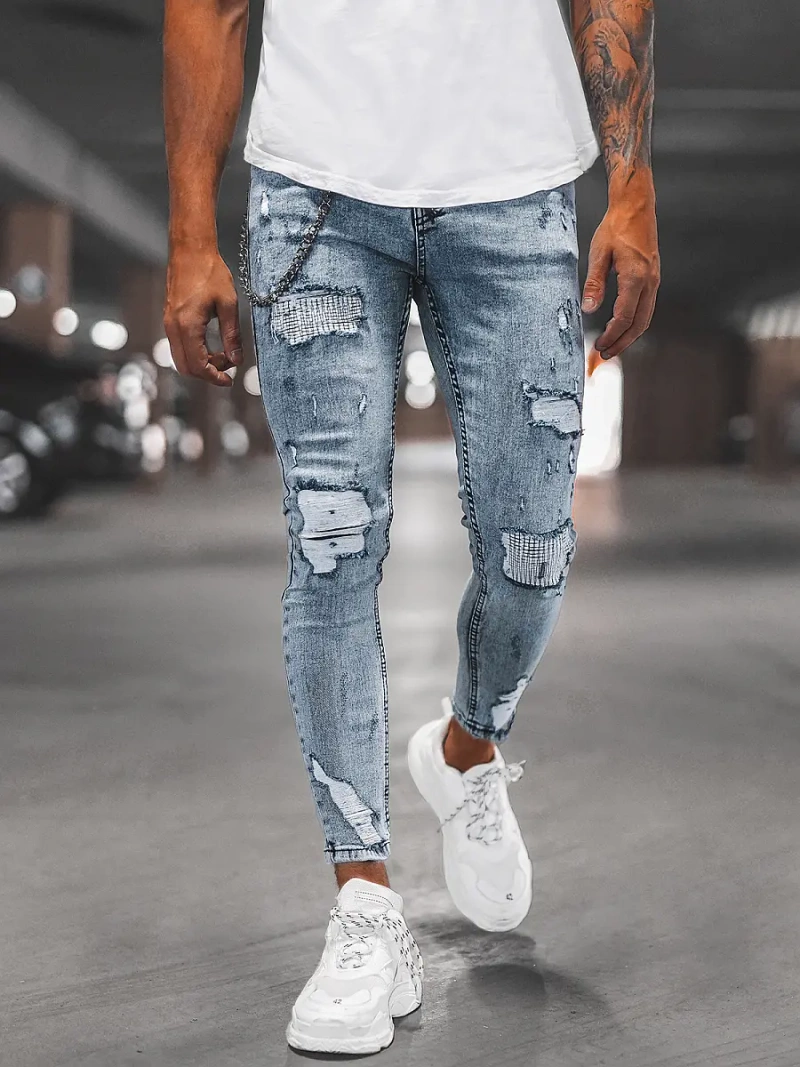 Vaqueros de hombre azul claro OZONEE DP/214