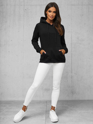 Sudadera de mujer negra OZONEE JS/W02Z