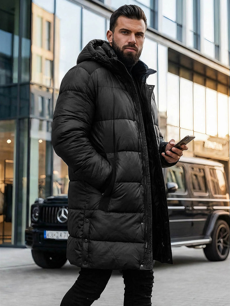 Chaqueta de hombre negra OZONEE O/M800Z