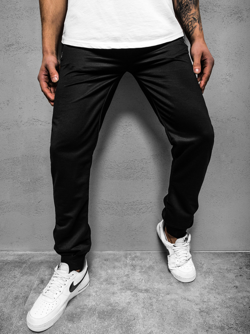 Pantalón de chándal de hombre negro JS/XW006SZ