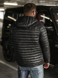 Chaqueta de hombre negra OZONEE JS/16M9328/392BZ
