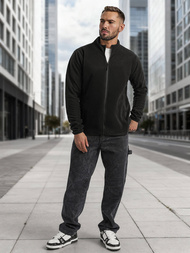 Sudadera de hombre negra OZONEE JS/HH016/3