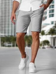 Pantalones cortos chinos de hombre gris OZONEE DJ/4400Z