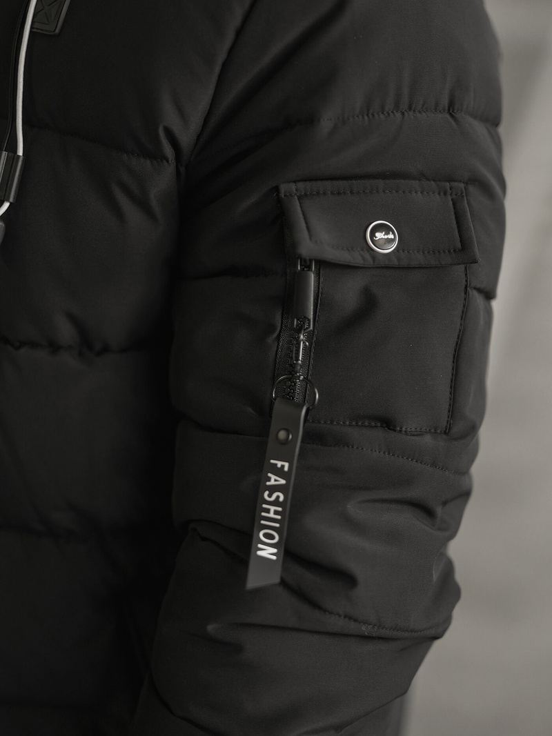 Chaqueta de hombre negra OZONEE JS/57M7502/392Z