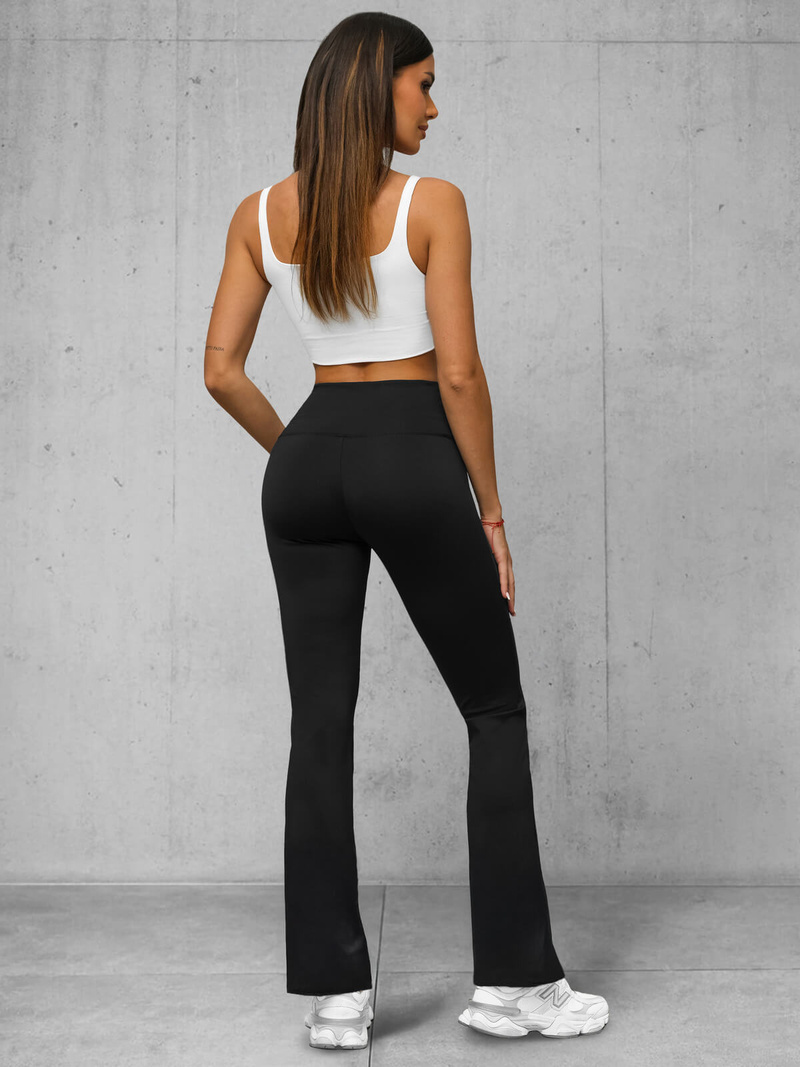 Leggings para mujer con piernas anchas negras OZONEE JS/XY23008L