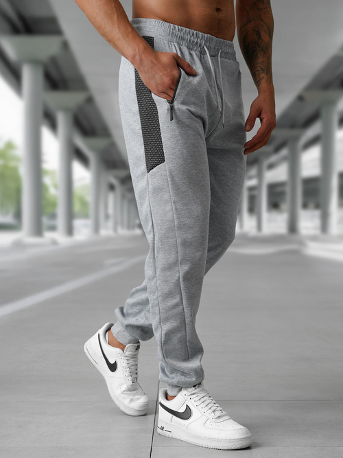 Pantalón de chándal de hombre gris OZONEE JS/15K1850/2