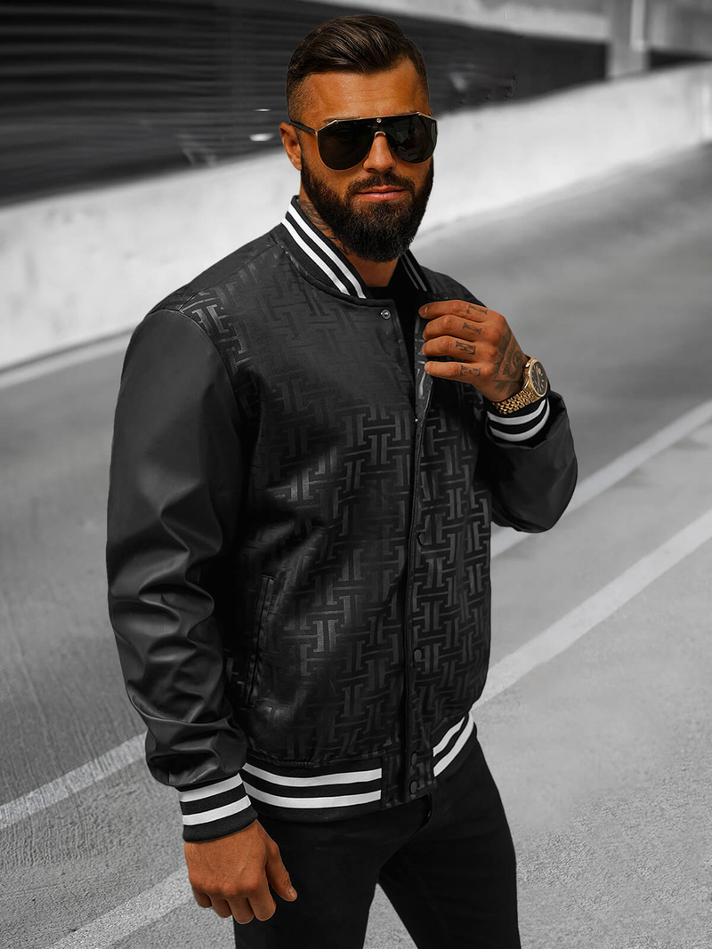 Chaqueta de hombre negra OZONEE O/3A172Z