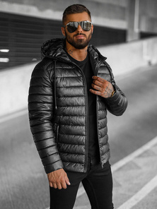 Chaqueta de hombre negra OZONEE O/11Z8088
