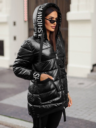 Chaqueta de mujer negra OZONEE JS/5M3188/392Z