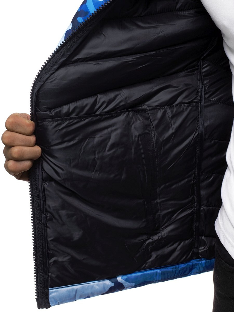 Chaqueta de hombre azul-camuflaje OZONEE JS/SM80Z