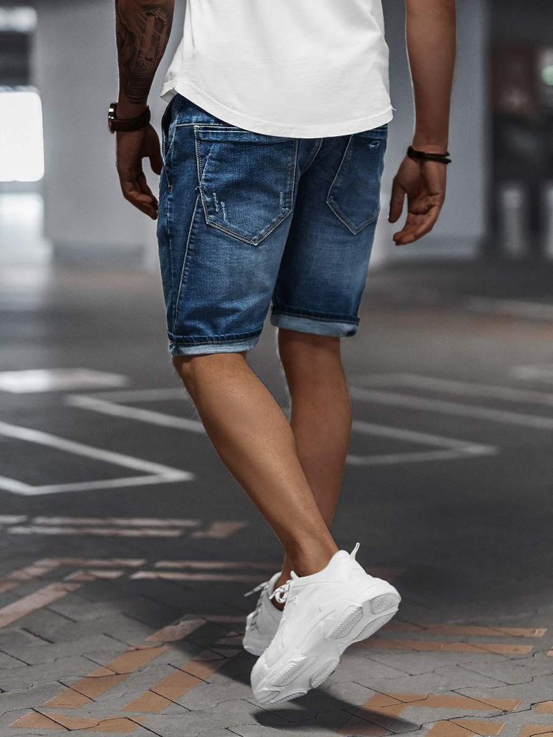 Pantalón corto de hombre azul OZONEE NB/MP0042BZ