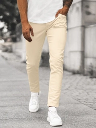 Vaqueros de hombre beige claro OZONEE E/5388/04