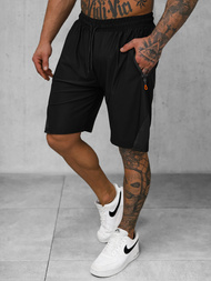 Pantalones cortos deportivos para hombre negras OZONEE JS/12K1800/3