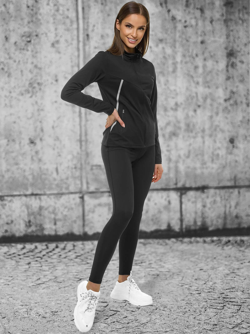 Chaqueta de mujer negra OZONEE JS/M20320