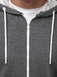 Sudadera de hombre grafito OZONEE A/1009Z